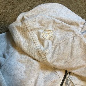 Light Grey Lululemon Hooded Jacket